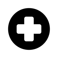 Medical Cross in Circle Icon