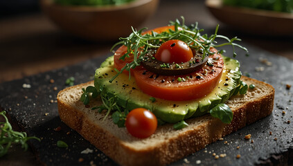 bruschetta with tomato and basil