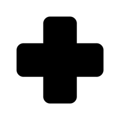 十字マークのアイコン　医療、救急、病院
