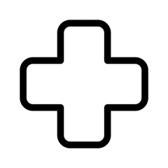 Simple Medical Cross Icon