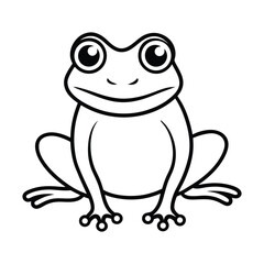 frog on a white background