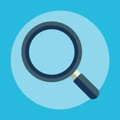 Magnifying Glass Vector Icon – Search and Zoom Symbol for UI Design