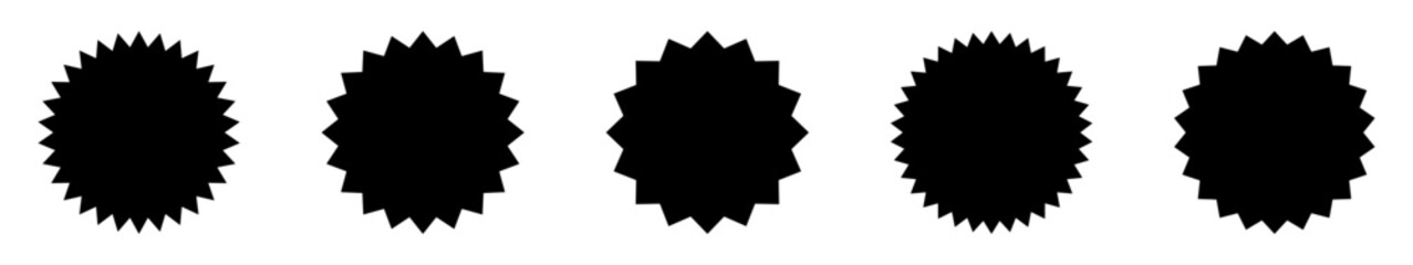 Set of starburst, sunburst badges. Design elements - best for sale sticker, price tag, quality mark.