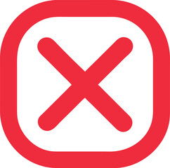 Obraz premium Red Cross mark icon