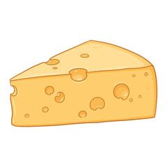 Slice of Cheese with Holes and Texture PNG Transparent Background SVG Format