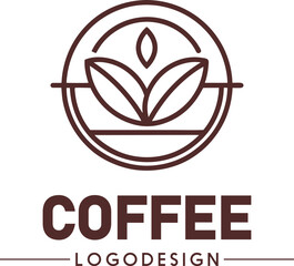 Coffee logotype symbol, coffee shop logo design, espresso icon, cafe branding, hot beverage logo, coffee cup emblem, modern coffee brand identity, barista icon, aromatic coffee logo