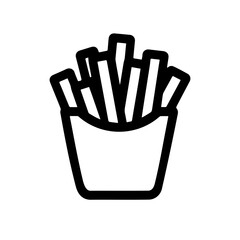 French Fries Icon Design for Foodie Brands