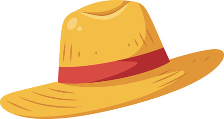 Stylish Straw Hat: Summer Fashion & Beach Accessory