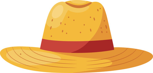 Stylish Straw Hat: Summer Fashion & Beach Accessory