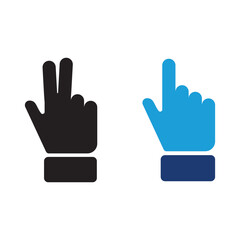 set of hand icons