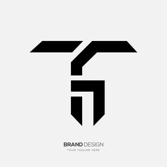 TG GT Lettermark Modern Minimal Logo