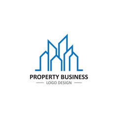 Property Logo Design. Property logo template vector design illustration. Building business logo. Building Icon Property. Real Estate logo design.