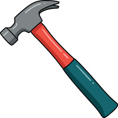 Claw Hammer Tool Icon - Construction & Repair Utility