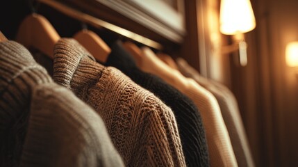 Fototapeta premium Wardrobe in cozy interior