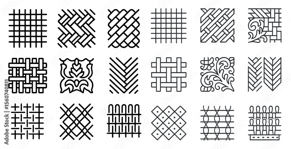 Poster the image is a collection of various patterns and designs, all in black and white. the patterns rang