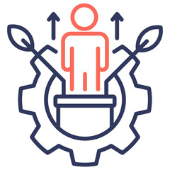 Personal Development Dual Tone Icon