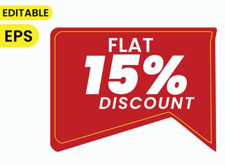 flat discount label, sale label template, discount tag design, editable discount sticker, flat price offer label, sale tag, discount badge