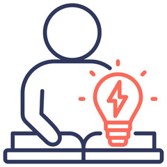 Active Learning Dual Tone Icon