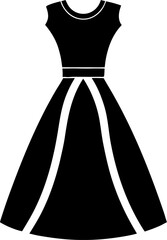 wedding dress vector illustration