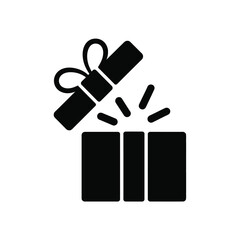 Open gift box icon