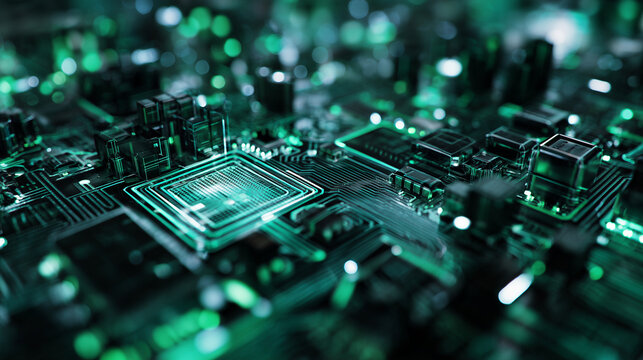 Abstract Technology background Circuit board futuristic server code processing PCB, Code, HTML Blue, green background with digital integrated network technology Printed circuit ... 

