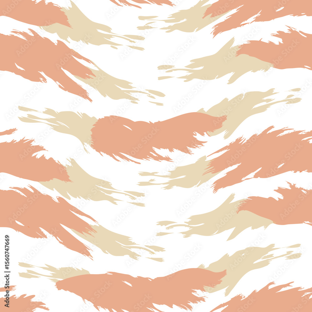 Poster abstract brushstroke pattern featuring coral and cream color palette for digital design