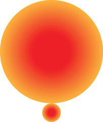 Abstract Orange Red Gradient Circles