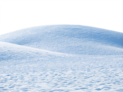 Snowy hills landscape isolated on a transparent background.PNG