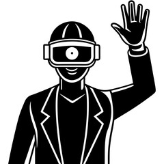 man with helmet