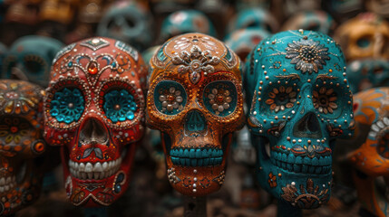 A vibrant scene representing Mexico’s rich culture, featuring colorful landscapes, traditional architecture, and lively festivities under bright skies...