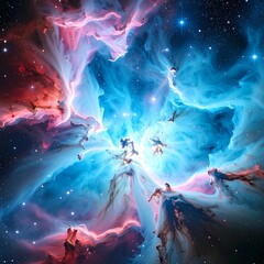 after the big bang, creation of our universe concept