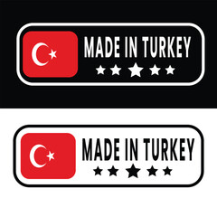 made in Turkey stamp, made in Turkey label, Turkey origin product stamp, Turkish product label