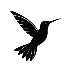 Hummingbird Silhouette Vector Illustrations