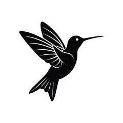 Hummingbird Silhouette Vector Illustrations