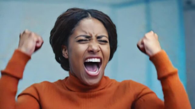 Excitement from winning a competition at the event