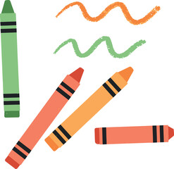 Colorful Crayons & Scribbles - Art & Childhood Creativity

