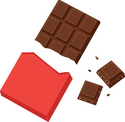 Dark Chocolate Bar & Pieces - Sweet Dessert Treat