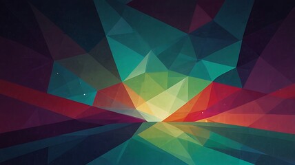 Fototapeta premium Abstract Colorful polygon geometric background. Generative Ai.