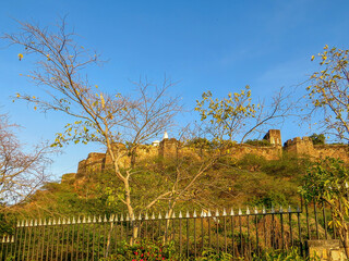 Moti Dungri Fort, Shri Ganesh Temple. Jaipur, Rajasthan state, India.