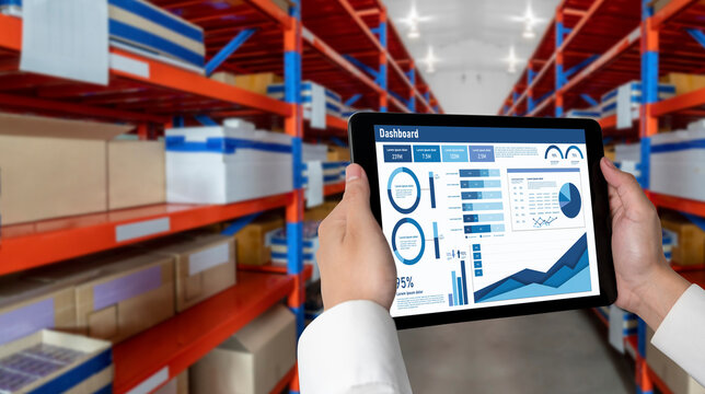 Business data dashboard provide business intelligence analytic for marketing strategy planning snugly with big data set to analyze customer demands and foreseeing business future