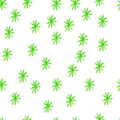 Christmas children's drawings with seamless pattern on white isolation background with wax crayons. Textural and festive repeating pattern in green,red and gray colors. New Year illustrations