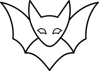 black and white contour of a owl