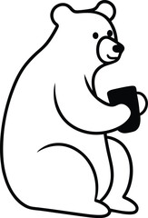 polar bear vector illustration