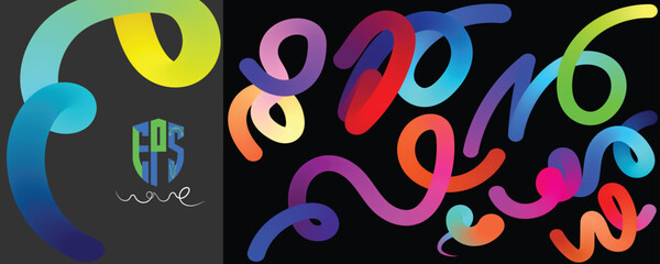 Transparent PNG available
Vibrant Summer Abstract Poster Background Set with Wavy Lines.EpS10
