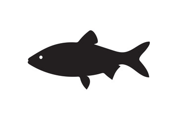 Fototapeta premium Hilsa fish silhouette