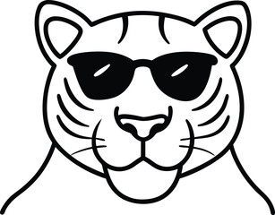 tiger head vector