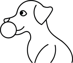 vector illustration of a dog