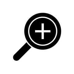 Obraz premium Zoom In Icon Vector Flat Clean Isolated Style