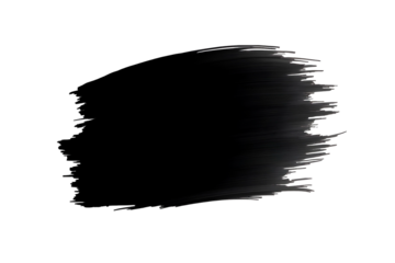 black paint brush strokes