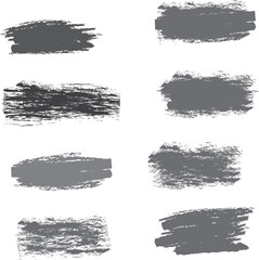 Versatile Collection of Grey Paint and Brush Strokes: Abstract Texture Elements with Grunge, Distressed, and Hand-Painted Effects, Ideal for Modern Graphic Design, Backgrounds, and Artistic Overlays.